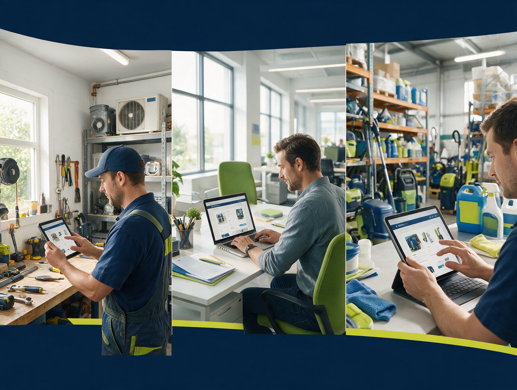 Different B2B buyers shopping personalized catalogs with customer-specific pricing