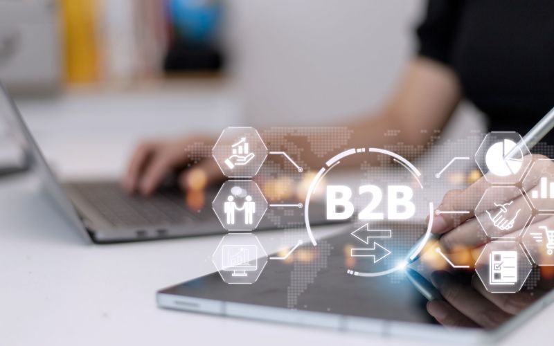 B2B Business Company Commerce Technology Marketing concept.